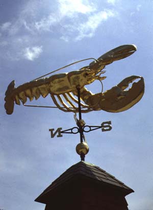 Hook Lobster weathervane by Marian Ives. Photo by Maggie Holtzberg