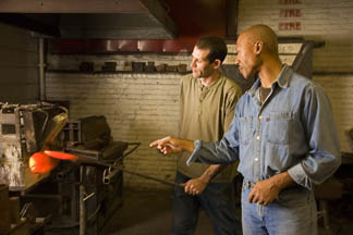 Paul Cooper and J.D. Smith, MCC apprenticeship grantees, 2007. Photo by Billy Howard. 