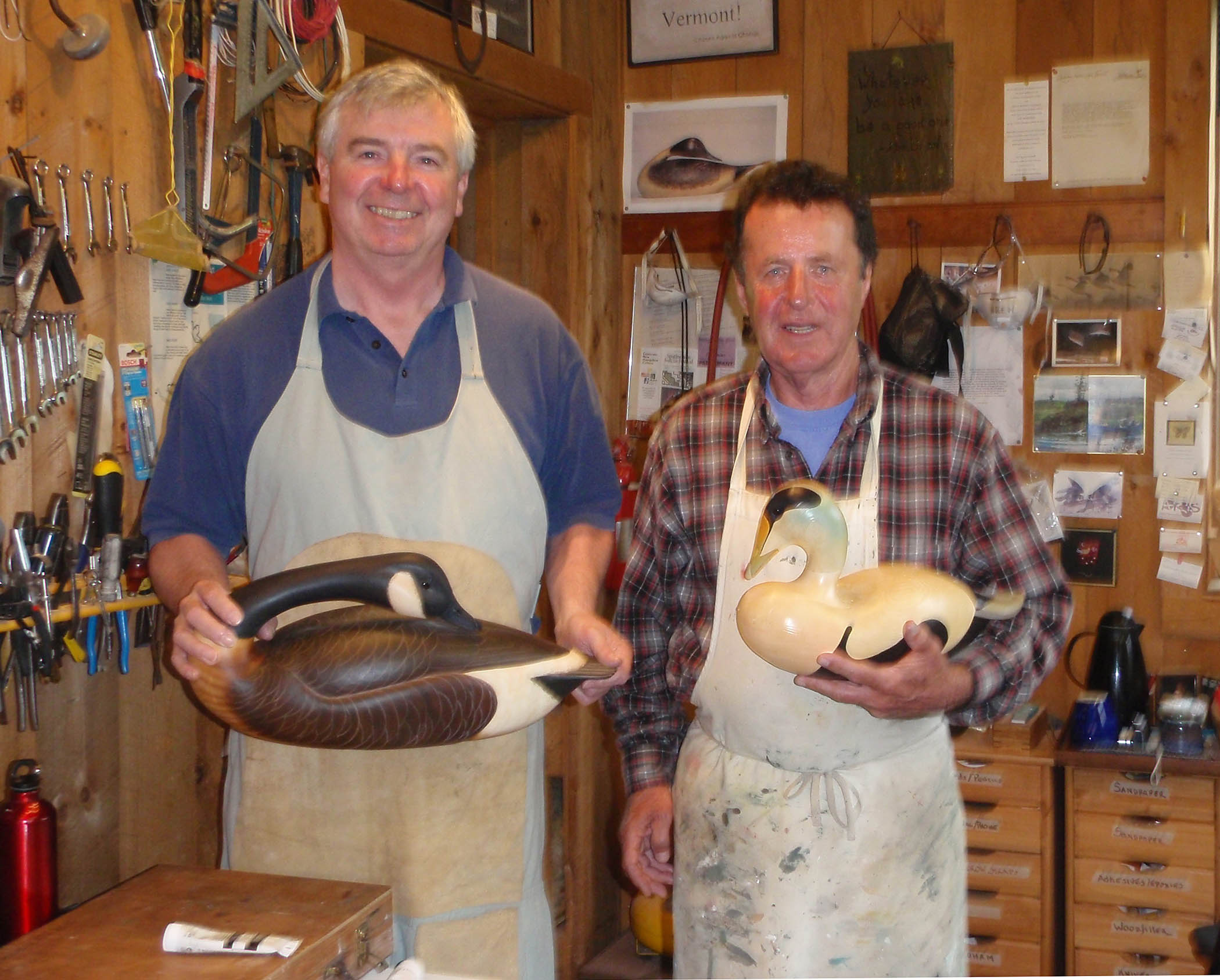 Fred Dolan (right) and apprentice Gary Trotter